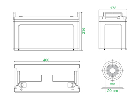 12V Agm-batterij