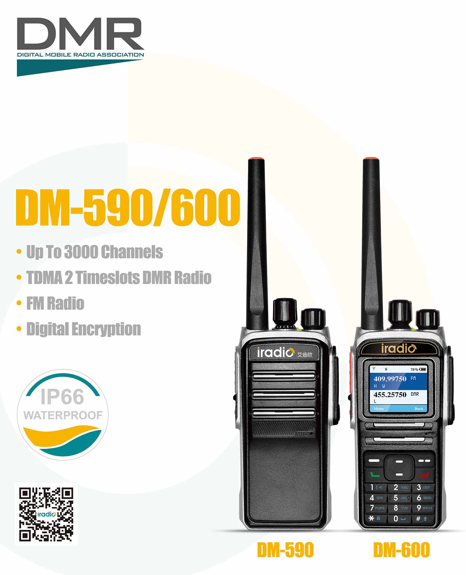 militaire robuuste vhf uhf digitale radio