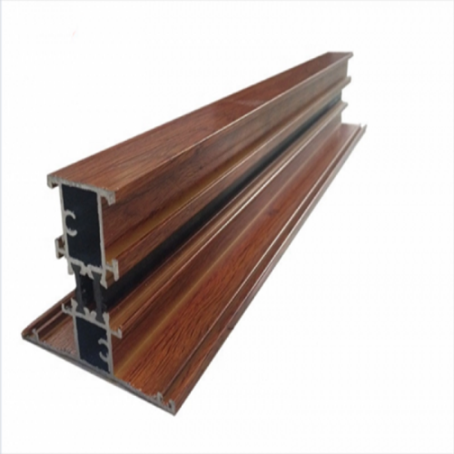 Aangepast 6000-serie houtnerf transfer aluminium profiel voor raamdeur
