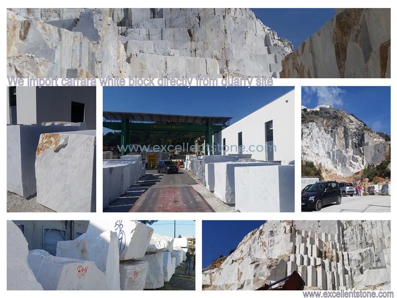 steengroeve van witte Carrara