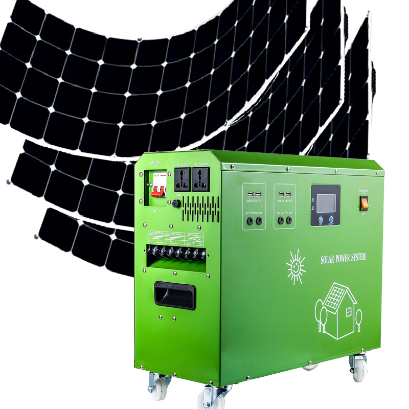 3000w zonne-energiesysteem draagbare generatorset voor thuis
