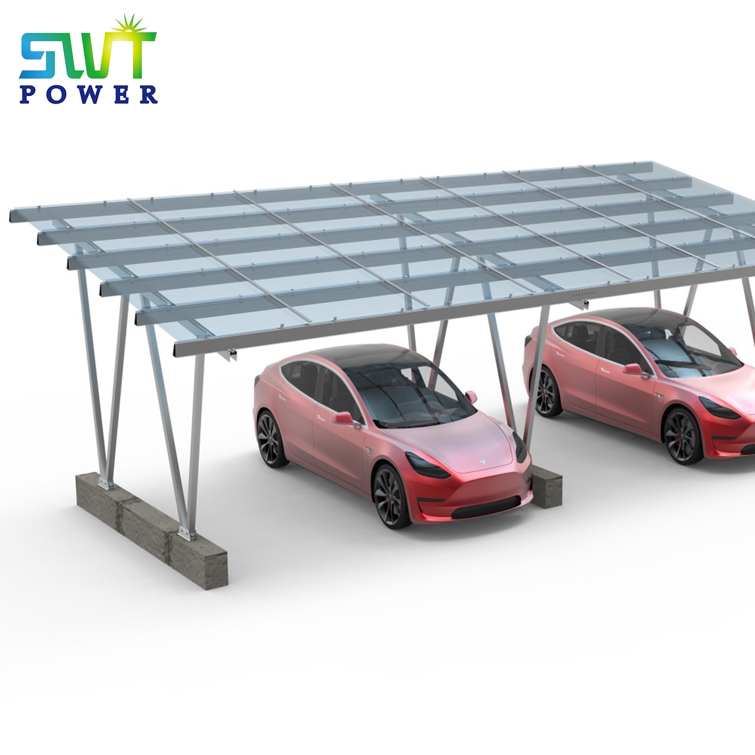PV-montagesysteem Solar Carport-montagesystemen voor EV-laadstation PV-opladen op zonne-energie
