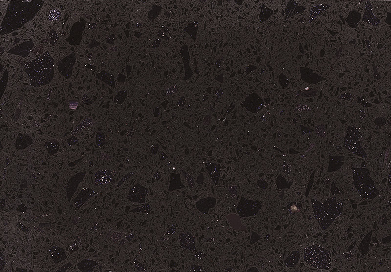 RSC7015 kunstmatige gepolijste Paris zwarte kwartssteen
