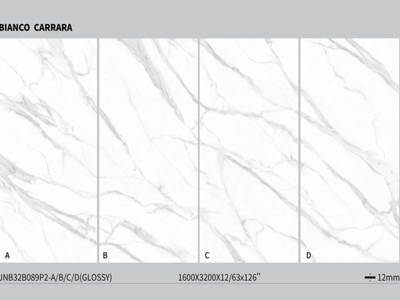 Bianco Carrara Engineered gesinterd stenen werkblad
