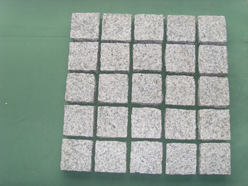 G603 witte granieten mazen straatsteen
