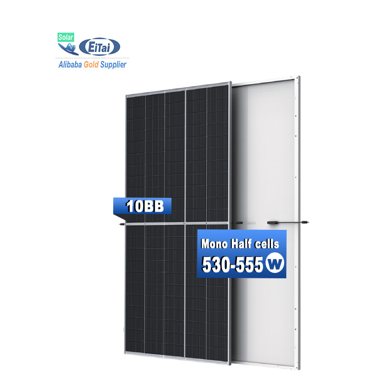 EITAI Zonne-energie 11BB Paneel 550W 555W 540W 530W Half Cell Solar Half Cut Sunpower Zonnepaneel
