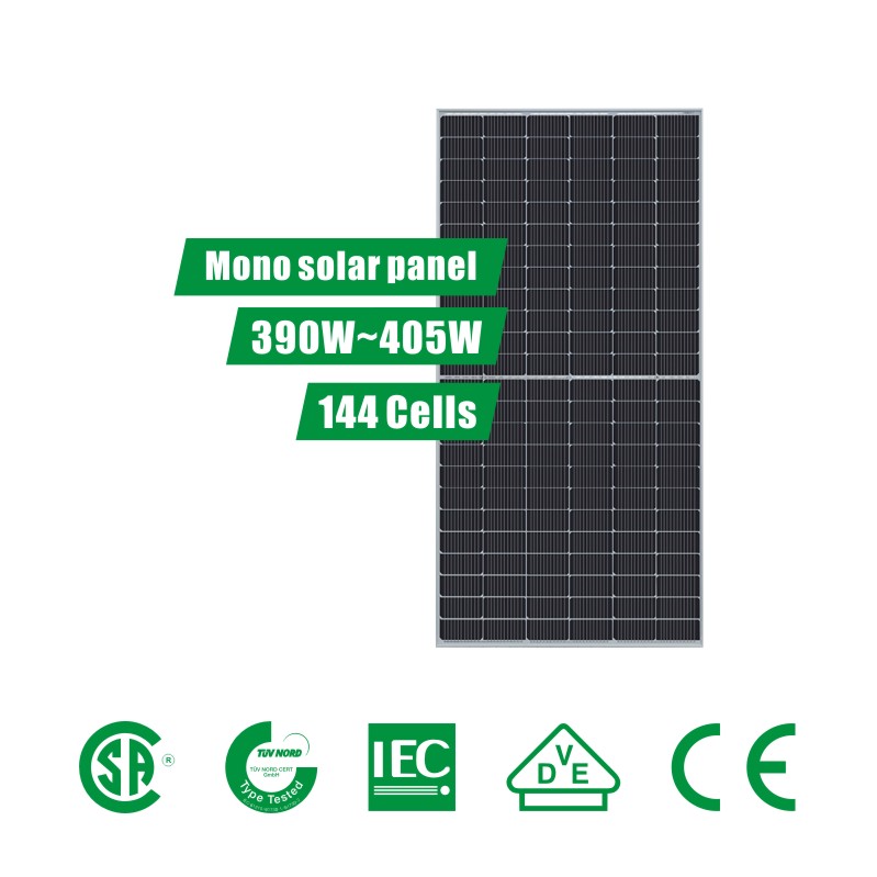 6 inch 144 cellen (390 ~ 405W) PERC half gesneden zonnepaneelsysteem
