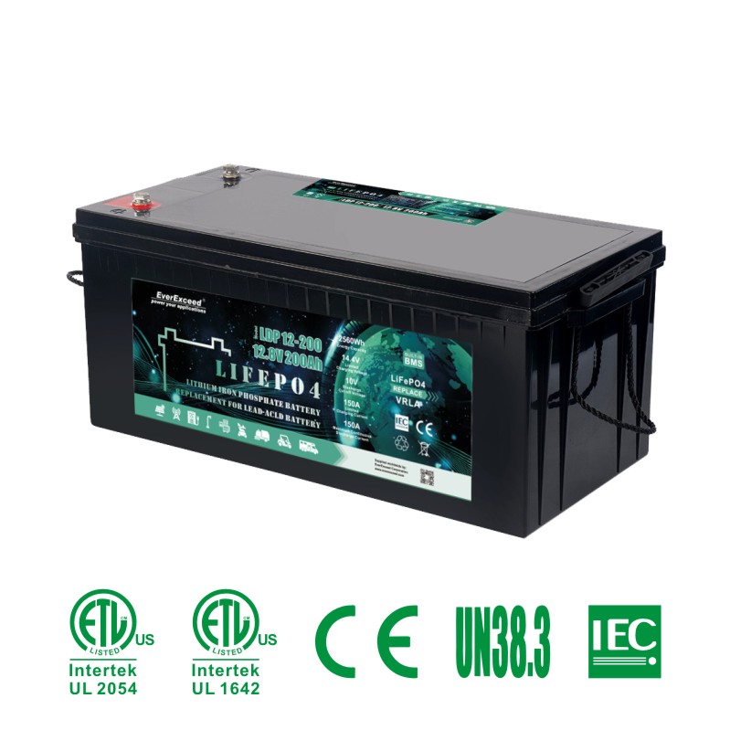 12.8V 200ah Lithium-ionbatterij Lood-zuurvervanging LiFePO4-batterij 32700 Elektrisch voertuigbatterij

