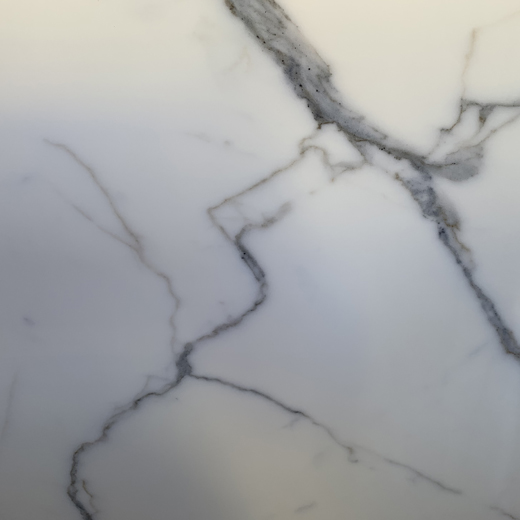 China Door de mens gemaakte steen Nano gekristalliseerde glazen steen Calacatta witte plaat
