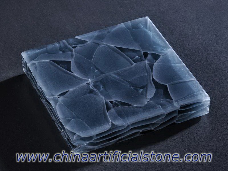Azurite Sea Glass Pearl Black Magna Glaskeamik platen
