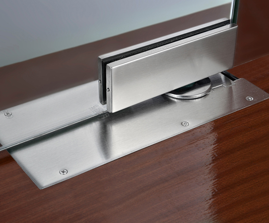 Nieuwe stijl aluminium glazen draaipunt deurdranger:
