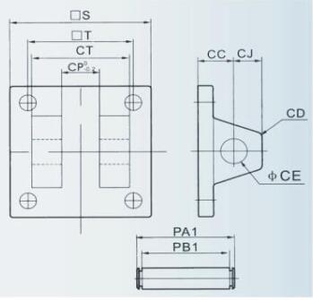 Achtervorkbevestiging CB32