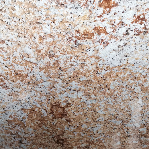 Beige granieten plaat Hittebestendigheid steenmaterialen voor barbecuetafelblad

