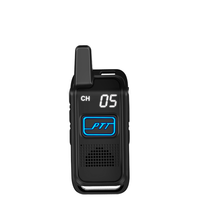 PMR446 0,5 W mini-trillingsvrije walkie-talkie
