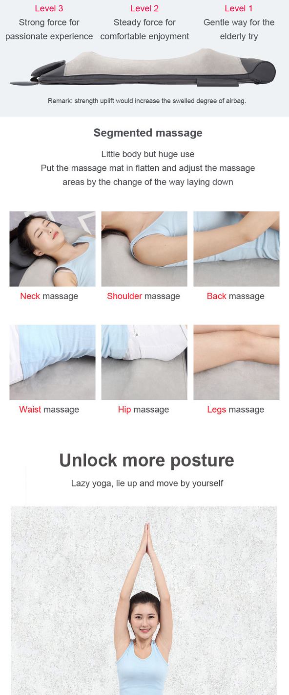 Massagekussen voor het hele lichaam