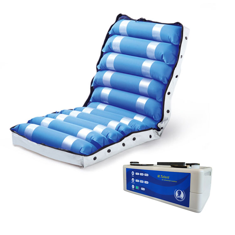 Comfort wisseldruk anti doorligwonden pad medische opblaasbare luchtcel stoel luchtkussen voor rolstoel
