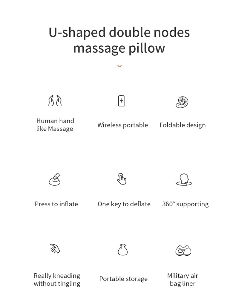 U-vorm massagekussen
