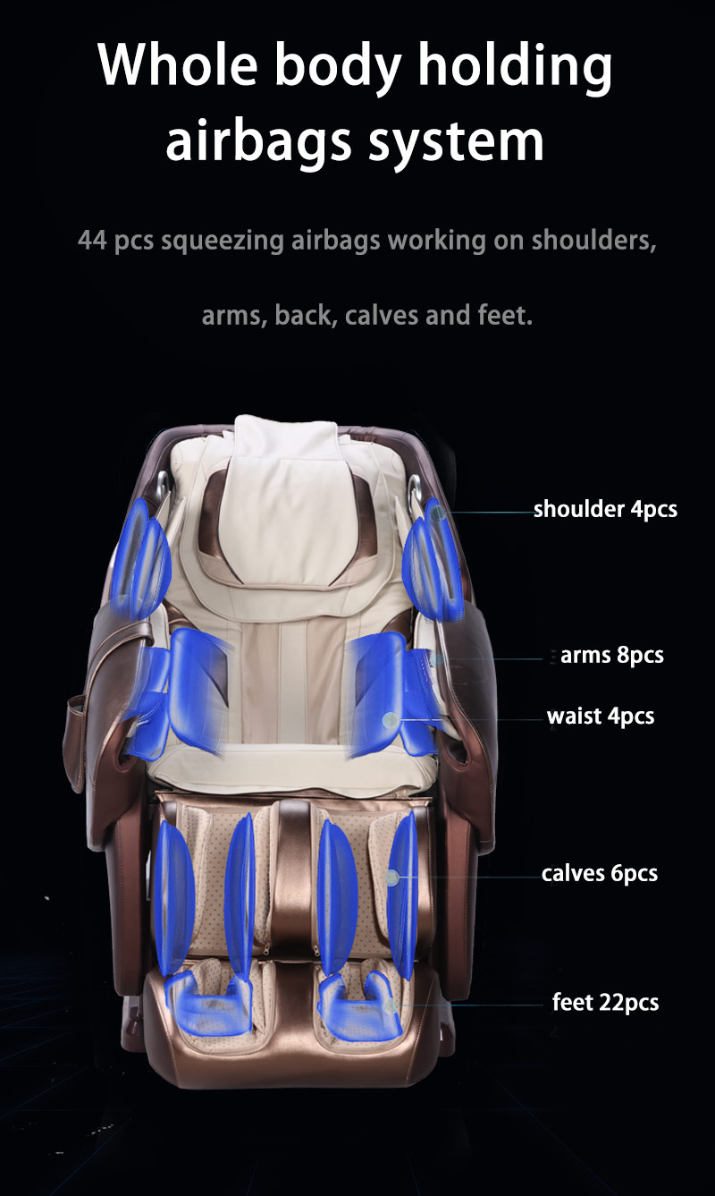Airbags voor het hele lichaam Knijpende massagestoel