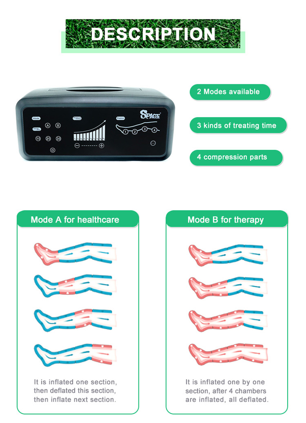 beencompressiemassager voor bloedsomloop