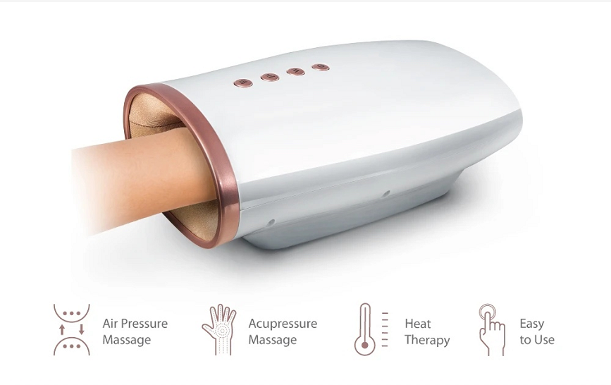 Handmassageapparaat met verwarming