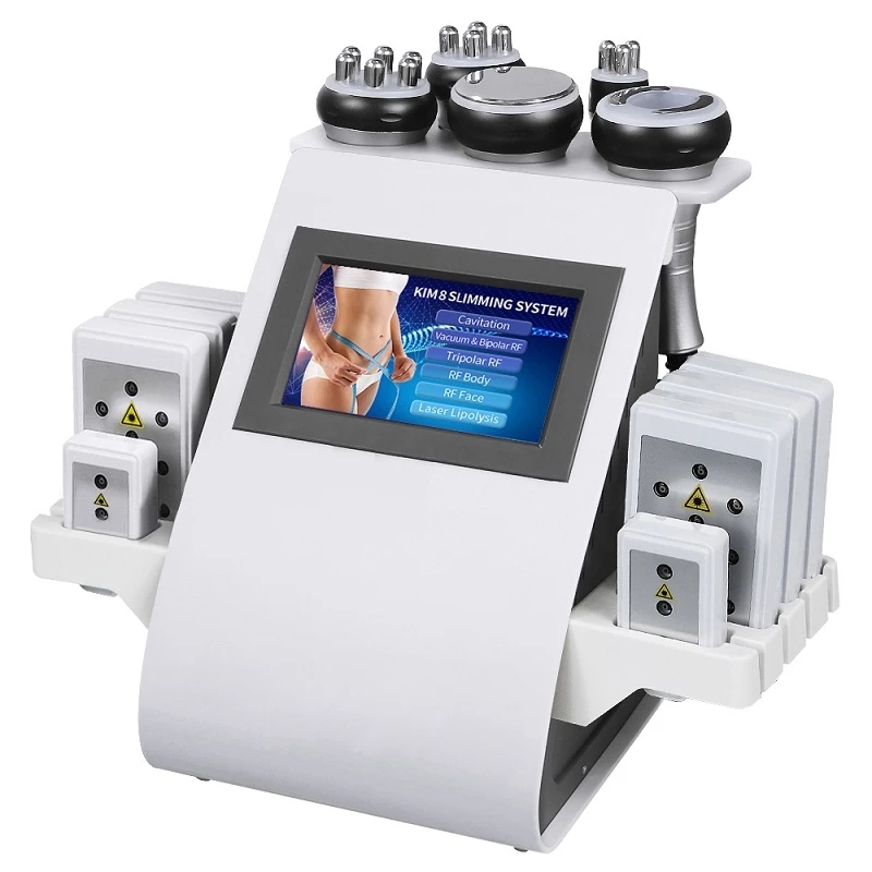 6 in 1 40K Ultrasone RF Cavitatie Lipo Laser Afslanken Schoonheidsmachine