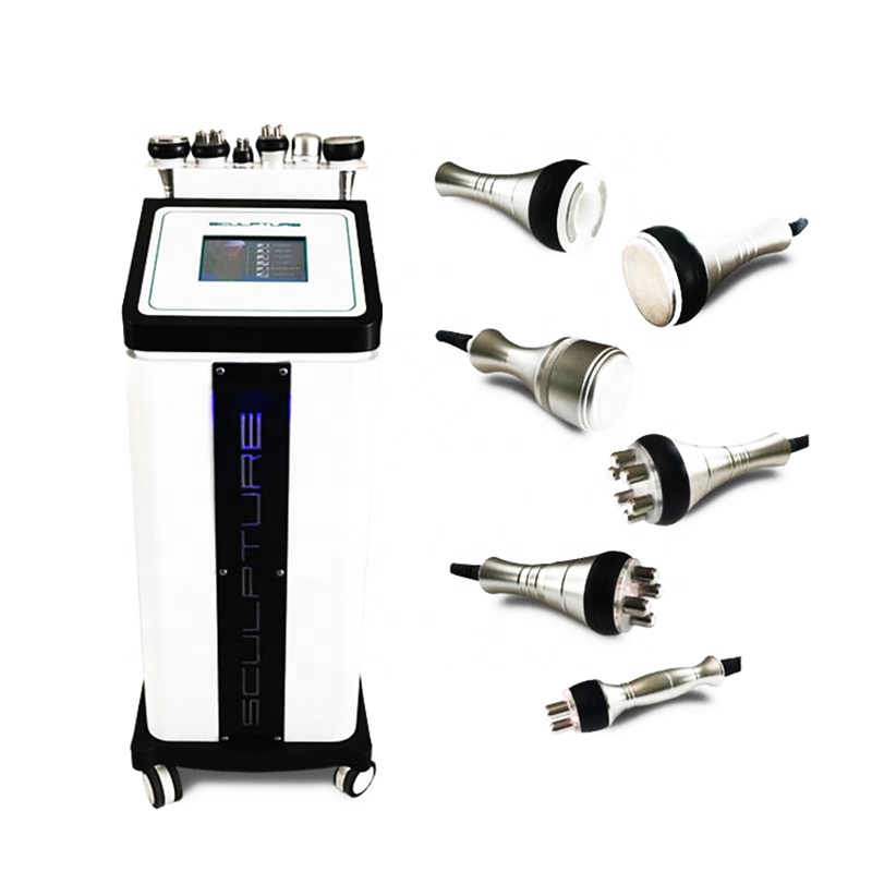 6 in 1 80K ultrasone cavitatiemachine Huidverstrakking Vacuüm RF-lichaamsvermageringsmachine