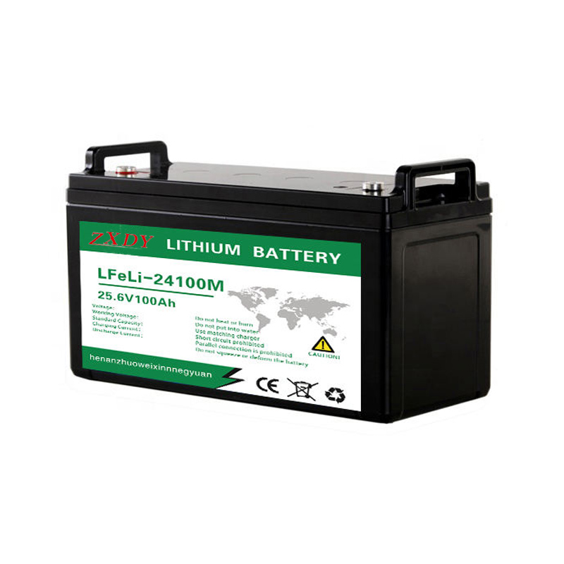 Lifepo4 agv-batterij 24v 100ah lithium-ionbatterijpak
